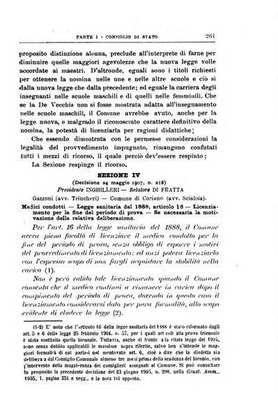 La giustizia amministrativa raccolta di decisioni e pareri del Consiglio di Stato, decisioni della Corte dei conti, sentenze della Cassazione di Roma, e decisioni delle Giunte provinciali amministrative