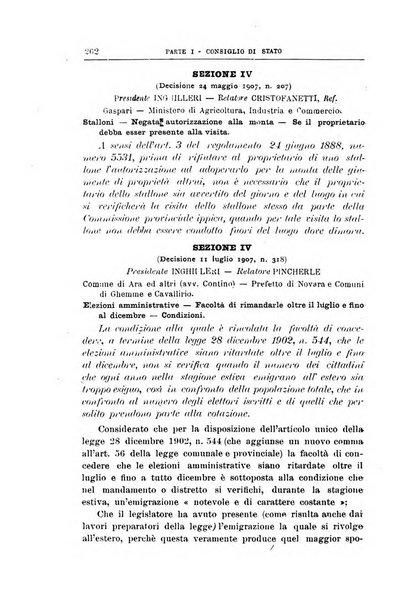 La giustizia amministrativa raccolta di decisioni e pareri del Consiglio di Stato, decisioni della Corte dei conti, sentenze della Cassazione di Roma, e decisioni delle Giunte provinciali amministrative