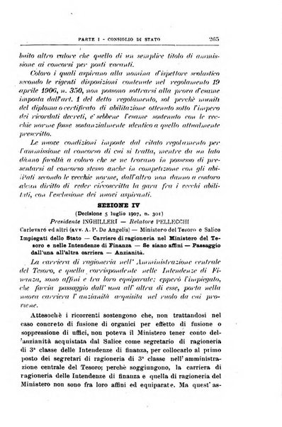 La giustizia amministrativa raccolta di decisioni e pareri del Consiglio di Stato, decisioni della Corte dei conti, sentenze della Cassazione di Roma, e decisioni delle Giunte provinciali amministrative