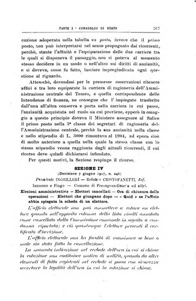 La giustizia amministrativa raccolta di decisioni e pareri del Consiglio di Stato, decisioni della Corte dei conti, sentenze della Cassazione di Roma, e decisioni delle Giunte provinciali amministrative