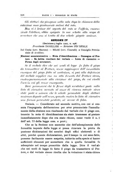 La giustizia amministrativa raccolta di decisioni e pareri del Consiglio di Stato, decisioni della Corte dei conti, sentenze della Cassazione di Roma, e decisioni delle Giunte provinciali amministrative