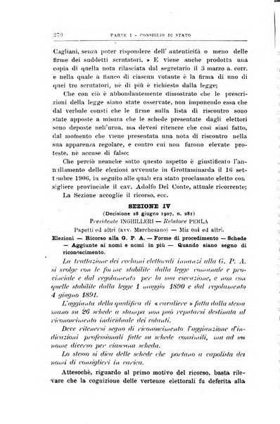 La giustizia amministrativa raccolta di decisioni e pareri del Consiglio di Stato, decisioni della Corte dei conti, sentenze della Cassazione di Roma, e decisioni delle Giunte provinciali amministrative