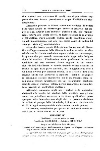 La giustizia amministrativa raccolta di decisioni e pareri del Consiglio di Stato, decisioni della Corte dei conti, sentenze della Cassazione di Roma, e decisioni delle Giunte provinciali amministrative