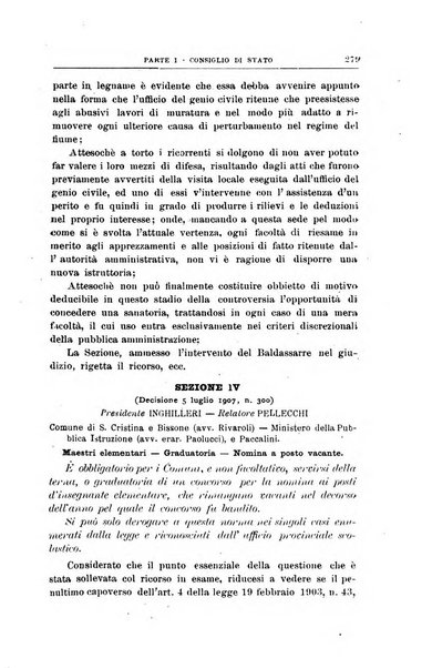 La giustizia amministrativa raccolta di decisioni e pareri del Consiglio di Stato, decisioni della Corte dei conti, sentenze della Cassazione di Roma, e decisioni delle Giunte provinciali amministrative