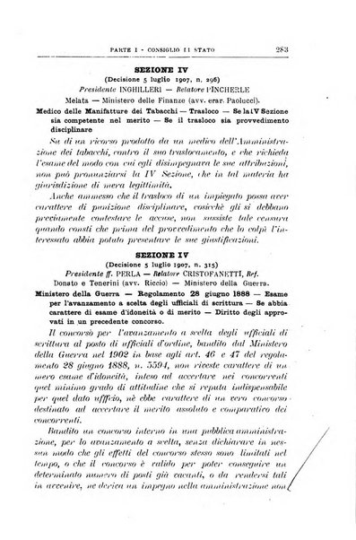 La giustizia amministrativa raccolta di decisioni e pareri del Consiglio di Stato, decisioni della Corte dei conti, sentenze della Cassazione di Roma, e decisioni delle Giunte provinciali amministrative