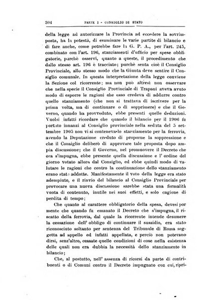 La giustizia amministrativa raccolta di decisioni e pareri del Consiglio di Stato, decisioni della Corte dei conti, sentenze della Cassazione di Roma, e decisioni delle Giunte provinciali amministrative