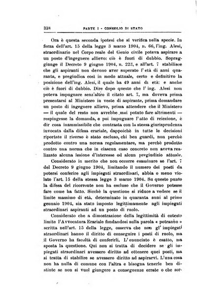 La giustizia amministrativa raccolta di decisioni e pareri del Consiglio di Stato, decisioni della Corte dei conti, sentenze della Cassazione di Roma, e decisioni delle Giunte provinciali amministrative