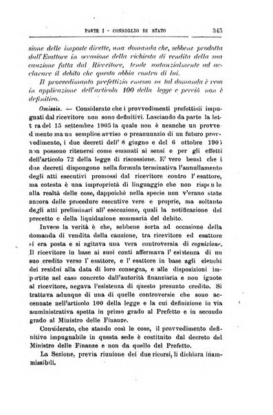 La giustizia amministrativa raccolta di decisioni e pareri del Consiglio di Stato, decisioni della Corte dei conti, sentenze della Cassazione di Roma, e decisioni delle Giunte provinciali amministrative