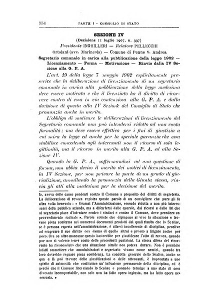 La giustizia amministrativa raccolta di decisioni e pareri del Consiglio di Stato, decisioni della Corte dei conti, sentenze della Cassazione di Roma, e decisioni delle Giunte provinciali amministrative