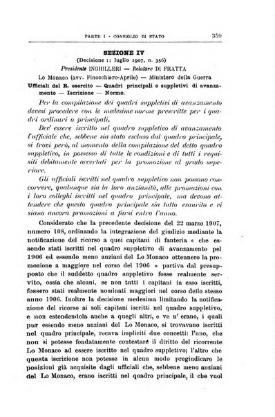 La giustizia amministrativa raccolta di decisioni e pareri del Consiglio di Stato, decisioni della Corte dei conti, sentenze della Cassazione di Roma, e decisioni delle Giunte provinciali amministrative