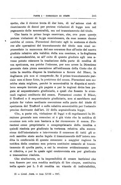 La giustizia amministrativa raccolta di decisioni e pareri del Consiglio di Stato, decisioni della Corte dei conti, sentenze della Cassazione di Roma, e decisioni delle Giunte provinciali amministrative