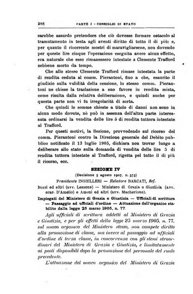 La giustizia amministrativa raccolta di decisioni e pareri del Consiglio di Stato, decisioni della Corte dei conti, sentenze della Cassazione di Roma, e decisioni delle Giunte provinciali amministrative