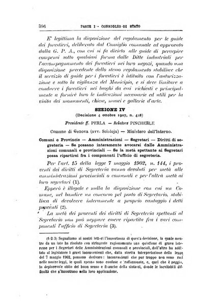 La giustizia amministrativa raccolta di decisioni e pareri del Consiglio di Stato, decisioni della Corte dei conti, sentenze della Cassazione di Roma, e decisioni delle Giunte provinciali amministrative