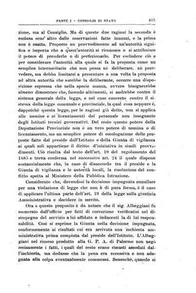 La giustizia amministrativa raccolta di decisioni e pareri del Consiglio di Stato, decisioni della Corte dei conti, sentenze della Cassazione di Roma, e decisioni delle Giunte provinciali amministrative