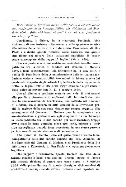 La giustizia amministrativa raccolta di decisioni e pareri del Consiglio di Stato, decisioni della Corte dei conti, sentenze della Cassazione di Roma, e decisioni delle Giunte provinciali amministrative