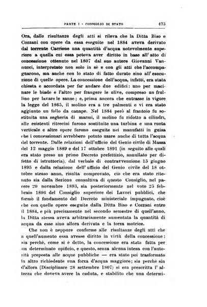 La giustizia amministrativa raccolta di decisioni e pareri del Consiglio di Stato, decisioni della Corte dei conti, sentenze della Cassazione di Roma, e decisioni delle Giunte provinciali amministrative