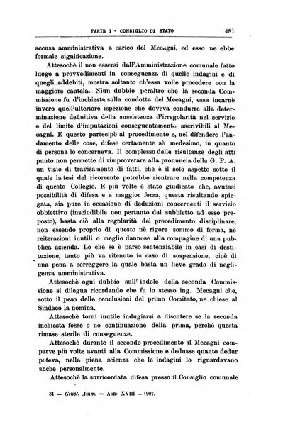 La giustizia amministrativa raccolta di decisioni e pareri del Consiglio di Stato, decisioni della Corte dei conti, sentenze della Cassazione di Roma, e decisioni delle Giunte provinciali amministrative