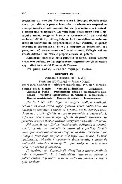 La giustizia amministrativa raccolta di decisioni e pareri del Consiglio di Stato, decisioni della Corte dei conti, sentenze della Cassazione di Roma, e decisioni delle Giunte provinciali amministrative