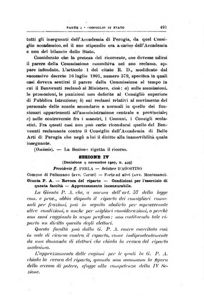 La giustizia amministrativa raccolta di decisioni e pareri del Consiglio di Stato, decisioni della Corte dei conti, sentenze della Cassazione di Roma, e decisioni delle Giunte provinciali amministrative