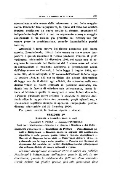 La giustizia amministrativa raccolta di decisioni e pareri del Consiglio di Stato, decisioni della Corte dei conti, sentenze della Cassazione di Roma, e decisioni delle Giunte provinciali amministrative