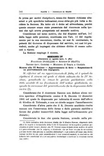 La giustizia amministrativa raccolta di decisioni e pareri del Consiglio di Stato, decisioni della Corte dei conti, sentenze della Cassazione di Roma, e decisioni delle Giunte provinciali amministrative