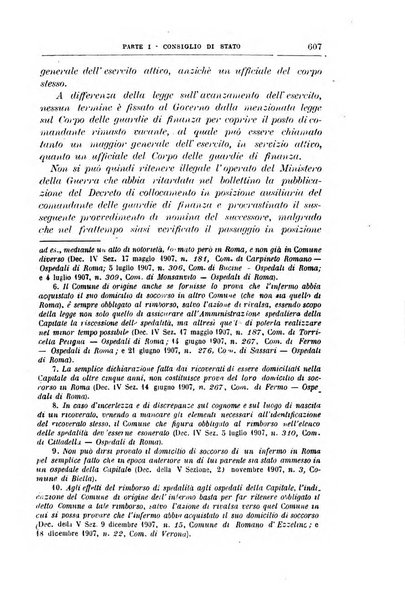 La giustizia amministrativa raccolta di decisioni e pareri del Consiglio di Stato, decisioni della Corte dei conti, sentenze della Cassazione di Roma, e decisioni delle Giunte provinciali amministrative