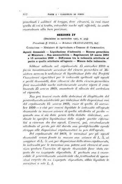 La giustizia amministrativa raccolta di decisioni e pareri del Consiglio di Stato, decisioni della Corte dei conti, sentenze della Cassazione di Roma, e decisioni delle Giunte provinciali amministrative