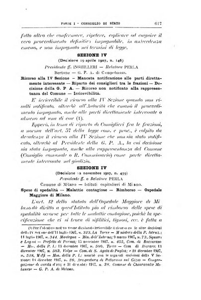 La giustizia amministrativa raccolta di decisioni e pareri del Consiglio di Stato, decisioni della Corte dei conti, sentenze della Cassazione di Roma, e decisioni delle Giunte provinciali amministrative