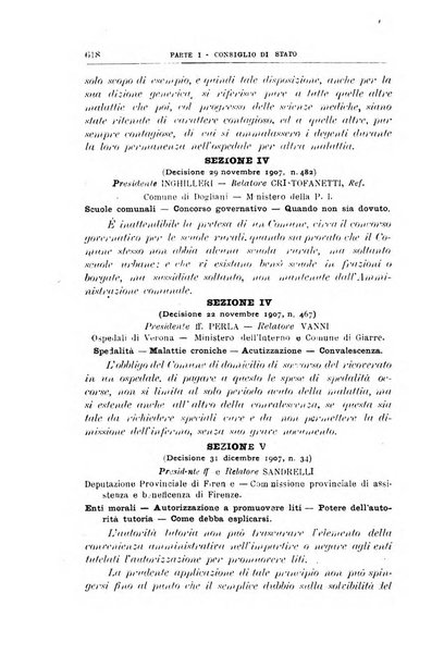 La giustizia amministrativa raccolta di decisioni e pareri del Consiglio di Stato, decisioni della Corte dei conti, sentenze della Cassazione di Roma, e decisioni delle Giunte provinciali amministrative