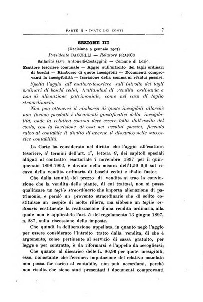 La giustizia amministrativa raccolta di decisioni e pareri del Consiglio di Stato, decisioni della Corte dei conti, sentenze della Cassazione di Roma, e decisioni delle Giunte provinciali amministrative