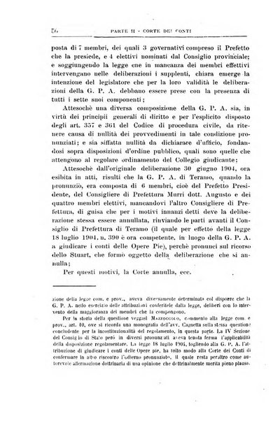 La giustizia amministrativa raccolta di decisioni e pareri del Consiglio di Stato, decisioni della Corte dei conti, sentenze della Cassazione di Roma, e decisioni delle Giunte provinciali amministrative