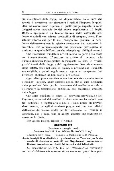 La giustizia amministrativa raccolta di decisioni e pareri del Consiglio di Stato, decisioni della Corte dei conti, sentenze della Cassazione di Roma, e decisioni delle Giunte provinciali amministrative