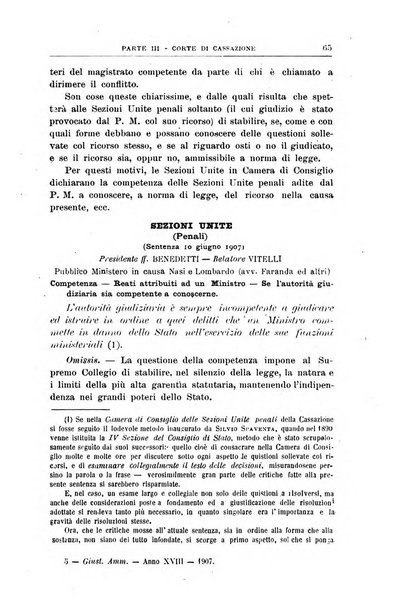 La giustizia amministrativa raccolta di decisioni e pareri del Consiglio di Stato, decisioni della Corte dei conti, sentenze della Cassazione di Roma, e decisioni delle Giunte provinciali amministrative