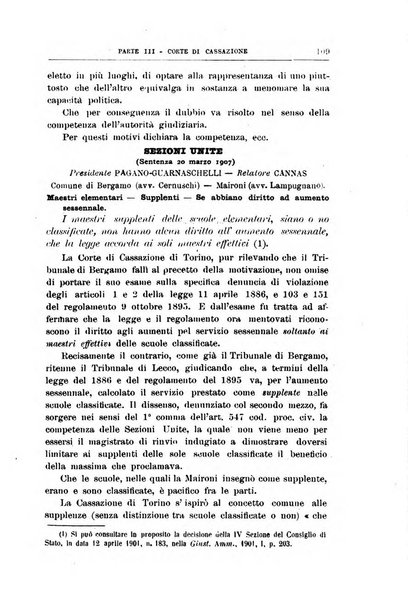 La giustizia amministrativa raccolta di decisioni e pareri del Consiglio di Stato, decisioni della Corte dei conti, sentenze della Cassazione di Roma, e decisioni delle Giunte provinciali amministrative