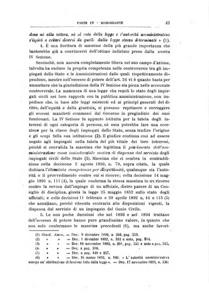 La giustizia amministrativa raccolta di decisioni e pareri del Consiglio di Stato, decisioni della Corte dei conti, sentenze della Cassazione di Roma, e decisioni delle Giunte provinciali amministrative