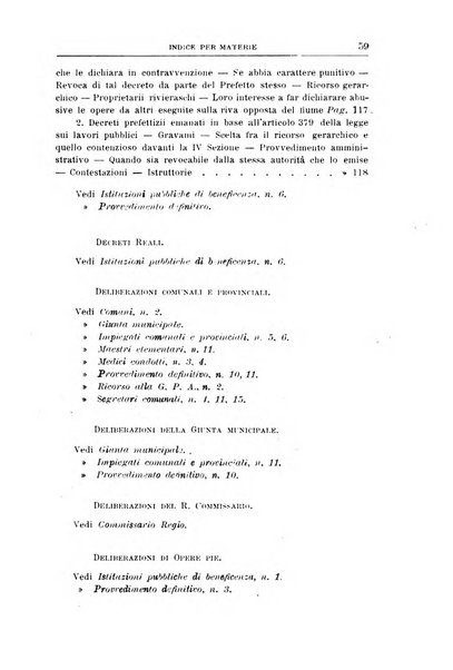 La giustizia amministrativa raccolta di decisioni e pareri del Consiglio di Stato, decisioni della Corte dei conti, sentenze della Cassazione di Roma, e decisioni delle Giunte provinciali amministrative