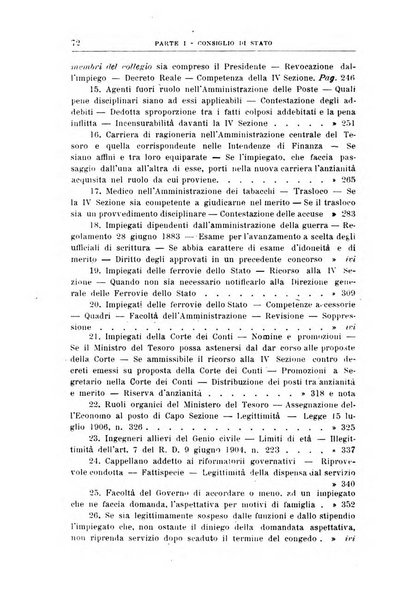 La giustizia amministrativa raccolta di decisioni e pareri del Consiglio di Stato, decisioni della Corte dei conti, sentenze della Cassazione di Roma, e decisioni delle Giunte provinciali amministrative