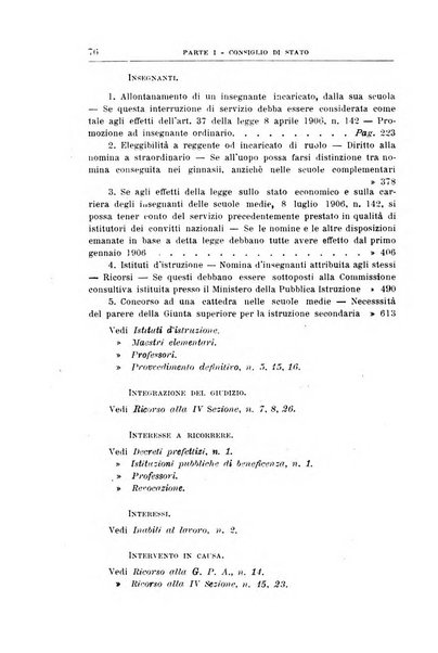 La giustizia amministrativa raccolta di decisioni e pareri del Consiglio di Stato, decisioni della Corte dei conti, sentenze della Cassazione di Roma, e decisioni delle Giunte provinciali amministrative