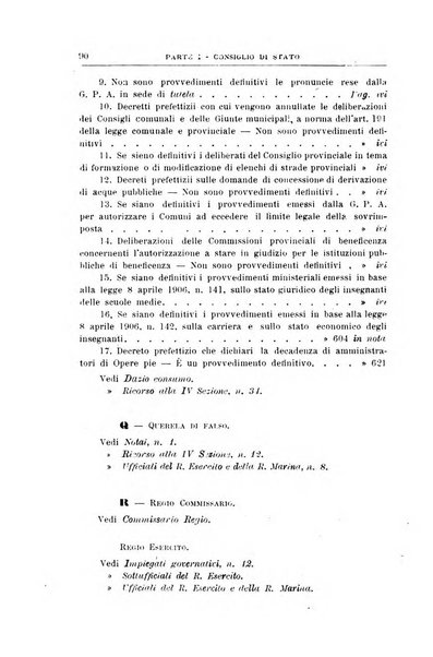 La giustizia amministrativa raccolta di decisioni e pareri del Consiglio di Stato, decisioni della Corte dei conti, sentenze della Cassazione di Roma, e decisioni delle Giunte provinciali amministrative