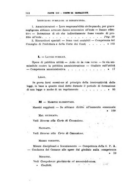 La giustizia amministrativa raccolta di decisioni e pareri del Consiglio di Stato, decisioni della Corte dei conti, sentenze della Cassazione di Roma, e decisioni delle Giunte provinciali amministrative