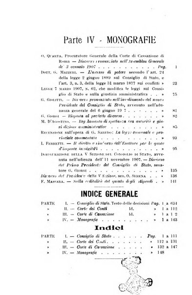 La giustizia amministrativa raccolta di decisioni e pareri del Consiglio di Stato, decisioni della Corte dei conti, sentenze della Cassazione di Roma, e decisioni delle Giunte provinciali amministrative