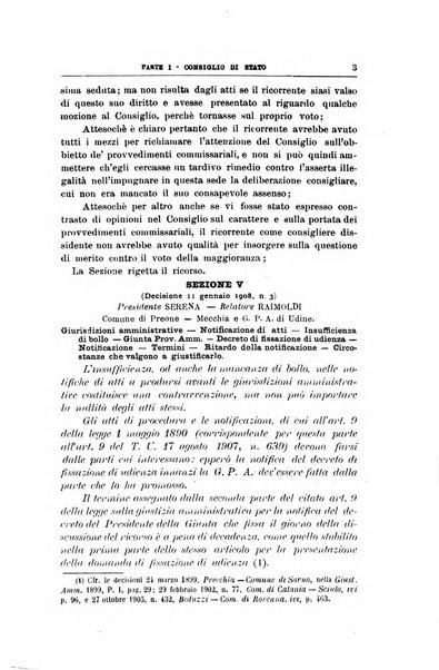 La giustizia amministrativa raccolta di decisioni e pareri del Consiglio di Stato, decisioni della Corte dei conti, sentenze della Cassazione di Roma, e decisioni delle Giunte provinciali amministrative