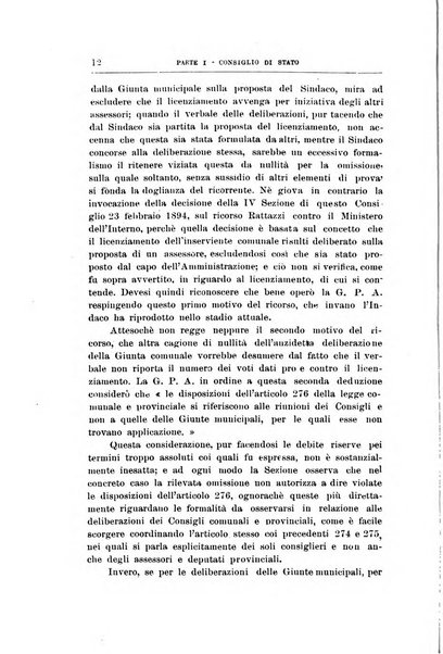 La giustizia amministrativa raccolta di decisioni e pareri del Consiglio di Stato, decisioni della Corte dei conti, sentenze della Cassazione di Roma, e decisioni delle Giunte provinciali amministrative