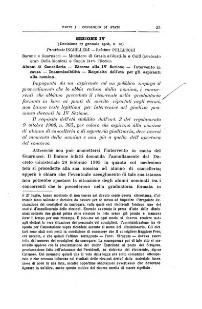 La giustizia amministrativa raccolta di decisioni e pareri del Consiglio di Stato, decisioni della Corte dei conti, sentenze della Cassazione di Roma, e decisioni delle Giunte provinciali amministrative