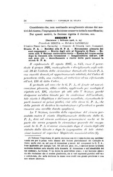 La giustizia amministrativa raccolta di decisioni e pareri del Consiglio di Stato, decisioni della Corte dei conti, sentenze della Cassazione di Roma, e decisioni delle Giunte provinciali amministrative