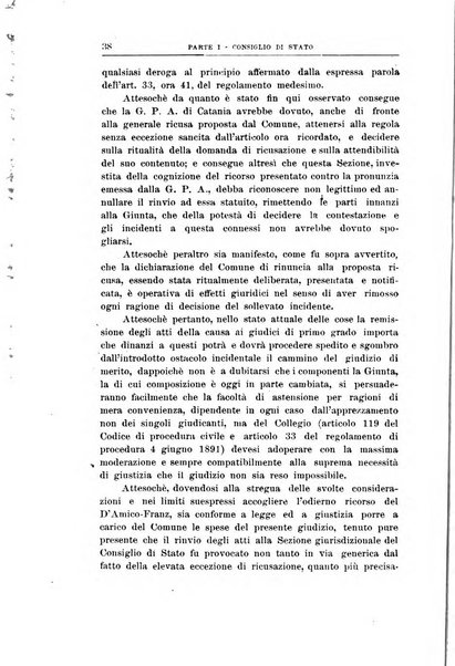 La giustizia amministrativa raccolta di decisioni e pareri del Consiglio di Stato, decisioni della Corte dei conti, sentenze della Cassazione di Roma, e decisioni delle Giunte provinciali amministrative