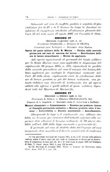 La giustizia amministrativa raccolta di decisioni e pareri del Consiglio di Stato, decisioni della Corte dei conti, sentenze della Cassazione di Roma, e decisioni delle Giunte provinciali amministrative