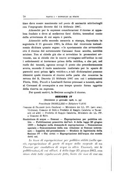 La giustizia amministrativa raccolta di decisioni e pareri del Consiglio di Stato, decisioni della Corte dei conti, sentenze della Cassazione di Roma, e decisioni delle Giunte provinciali amministrative