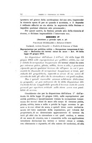 La giustizia amministrativa raccolta di decisioni e pareri del Consiglio di Stato, decisioni della Corte dei conti, sentenze della Cassazione di Roma, e decisioni delle Giunte provinciali amministrative