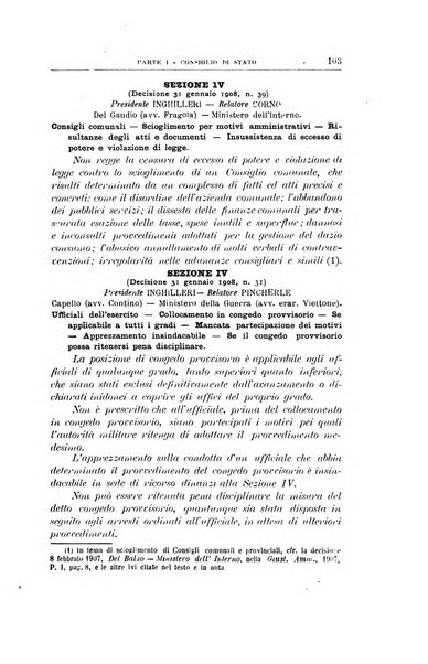 La giustizia amministrativa raccolta di decisioni e pareri del Consiglio di Stato, decisioni della Corte dei conti, sentenze della Cassazione di Roma, e decisioni delle Giunte provinciali amministrative